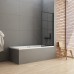 Шторка для ванны NEW TRENDY NEW SOLEO BLACK 70x140 черный
