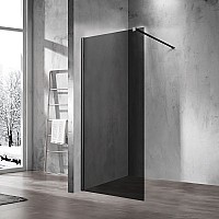 Душевая перегородка Vincea Walk-In VSW-1H900CGB 90x200 черный матовый стекло тонированное