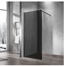 Душевая перегородка Vincea Walk-In VSW-1H900CGB 90x200 черный матовый стекло тонированное