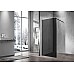 Душевая перегородка Vincea Walk-In VSW-1H900CGB 90x200 черный матовый стекло тонированное