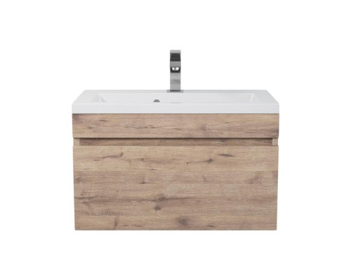 Тумба под раковину подвесная Uperwood Eva 57х47х35 см, Крафт Табачный