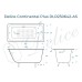 Ванна чугунная Delice Continental PLUS 100х70 с антискользящим покрытием