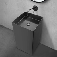 Раковина отдельностоящая ABBER Wasser Kreis оружейная сталь
