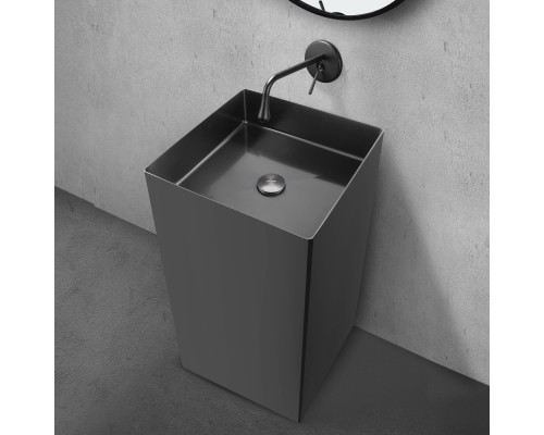 Раковина отдельностоящая ABBER Wasser Kreis оружейная сталь