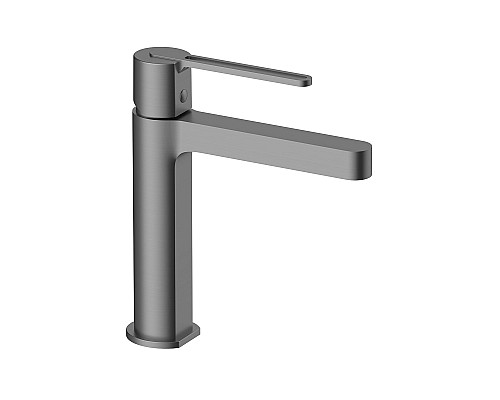 Смеситель для раковины Vincea Rondo VBF-1R1GM однорычажный вороненая сталь