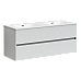 Тумба под раковину SANCOS Urban 1190х450х550, c двумя ящиками, белый глянец