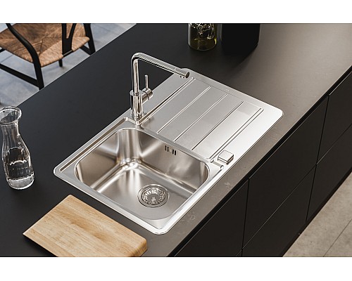 Кухонная мойка Alveus Line Max 80 SAT-90 790x500 1136608 Сатинированная сталь