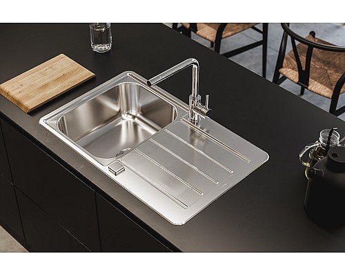 Кухонная мойка Alveus Line Max 80 SAT-90 790x500 1136608 Сатинированная сталь