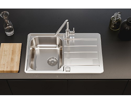 Кухонная мойка Alveus Line Max 80 SAT-90 790x500 1136608 Сатинированная сталь