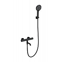 Смеситель для ванны с душем и термостатом Wonzon&Woghand, Черный матовый