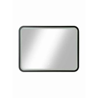 Зеркало Taliente Zled с LED-подсветкой, 80x60 см, прямоугольное, черное