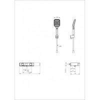 Смеситель для ванны с душем и термостатом Wonzon&Woghand, Хром