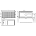 Тумба под раковину Sancos SNOB R 100x50 Beige Soft