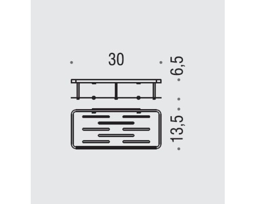 Полка метал Colombo Angolari цвет хром