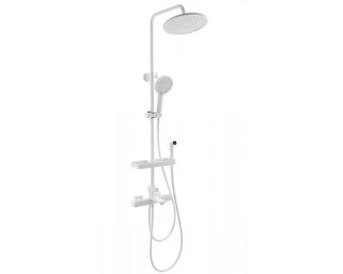 Душевая система с гигиеническим душем и термостатом Wonzon&Woghand, Белый матовый
