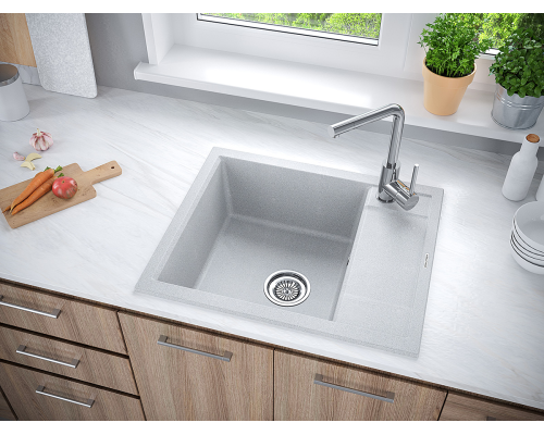 Кухонная мойка Paulmark Optimum 60 PM216050-GR Серая