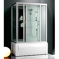 Душевой бокс Frank F557 с баней 170x85 см