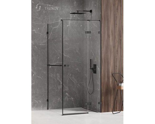 Душевое ограждение NEW TRENDY AVEXA BLACK R 120x110x200 черный