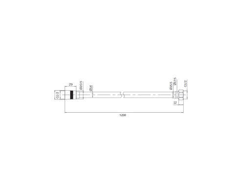 Душевой шланг ALTROBAGNO SH 071705 BC