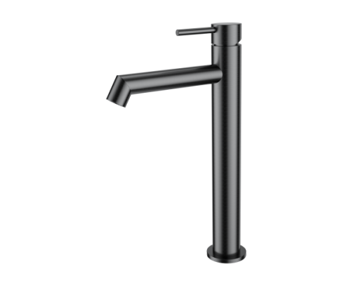 Смеситель для раковины высокий Wonzon&Woghand, Темный графит