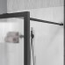 Душевая перегородка Vincea Walk-In VSW-1HP80FLGM, 80x200, вороненая сталь, стекло рифленое