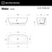 Ванна WHITECROSS Make 170x80 "AERO" (бронза) иск. камень