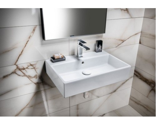 Раковина Isvea Purita 60 см накладная глазированная задняя сторона белый 10PL65060SV