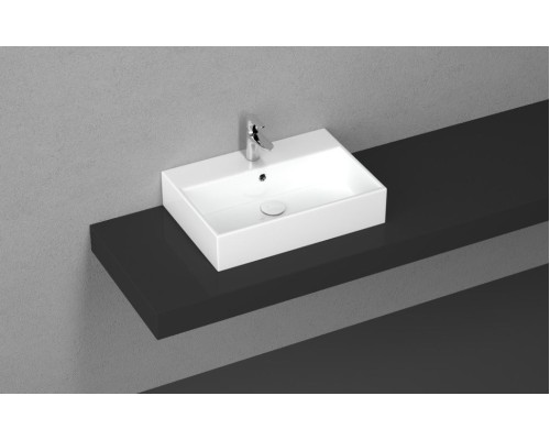 Раковина Isvea Purita 60 см накладная глазированная задняя сторона белый 10PL65060SV