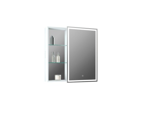 Зеркальный шкаф Континент Aperio LED 80 R с подсветкой Белый