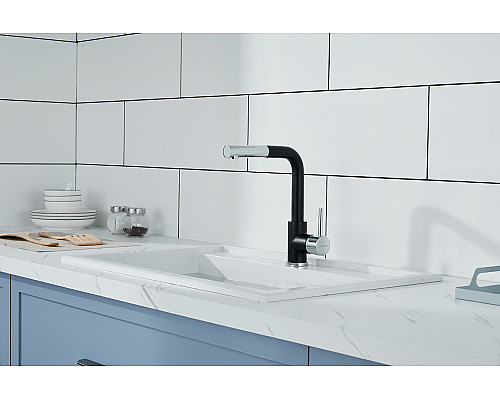 Смеситель для кухни Paulmark Kassel Ka214311-401 Антрацит Хром Смеситель для кухни Paulmark Kassel Ka214311-401 Антрацит Хром