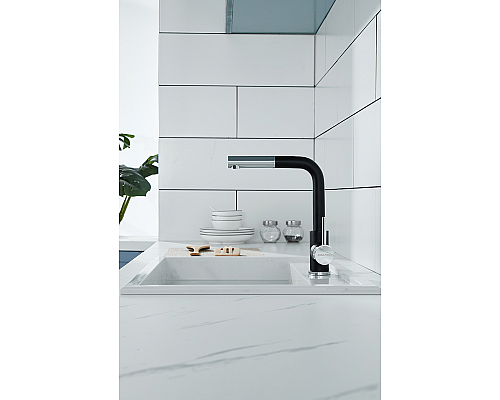Смеситель для кухни Paulmark Kassel Ka214311-401 Антрацит Хром Смеситель для кухни Paulmark Kassel Ka214311-401 Антрацит Хром