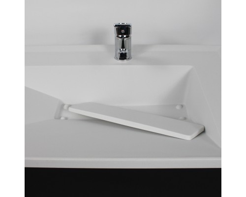 Раковина для ванной кварцевая Uperwood Lotus Quartz 80х50х13 см, белая матовая, жасмин