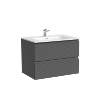 Тумба под раковину подвесная Sancos Folk 69х44х50, с доводчиками, Grey soft, FL70GS