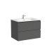 Тумба под раковину подвесная Sancos Folk 69х44х50, с доводчиками, Grey soft, FL70GS