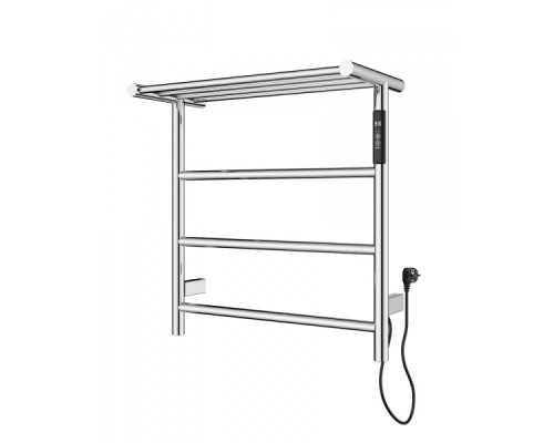 Полотенцесушитель электрический с полкой Wonzon&Woghand, Хром