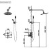Душевая система с термостатом AltroBagno Unione 040407 Cr хром