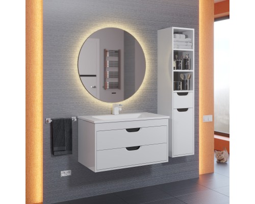 Зеркало для ванной подсветкой Uperwood Modul 80х80, круглое, сенсор/антизапотевание