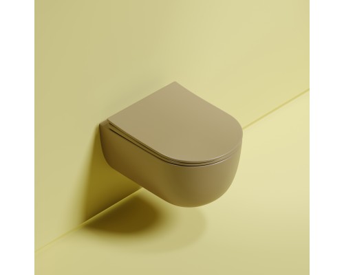 Подвесной унитаз Ceramicanova Modena Rimless коричневый
