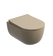 Подвесной унитаз Ceramicanova Modena Rimless коричневый