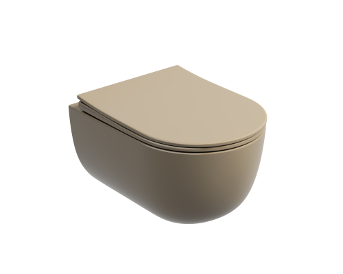 Подвесной унитаз Ceramicanova Modena Rimless коричневый