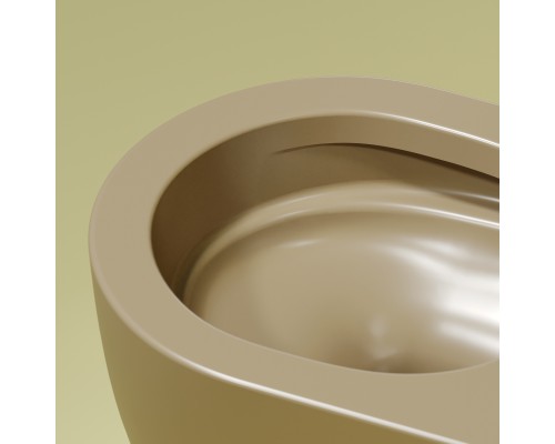 Подвесной унитаз Ceramicanova Modena Rimless коричневый