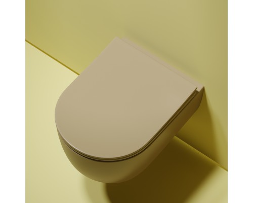 Подвесной унитаз Ceramicanova Modena Rimless коричневый