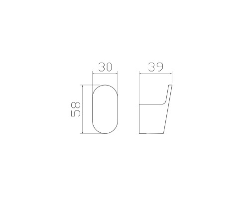 Крючок для ванной Wonzon&Woghand, Черный