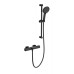 Смеситель для ванны с душевым гарнитуром и термостатом Wonzon&Woghand, Черный матовый