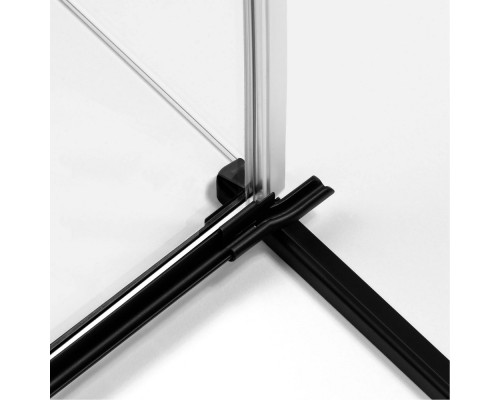 Дверь в нишу NEW TRENDY REFLEXA BLACK R 90x200 черный