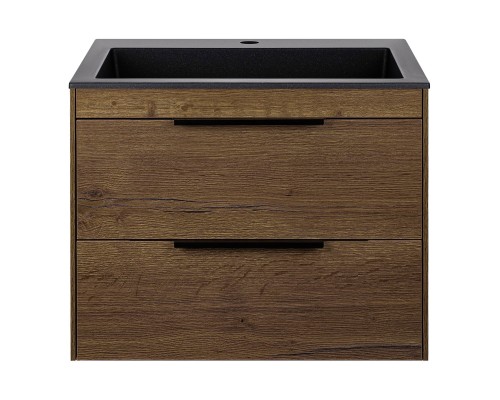 База под раковину Vincea Chiara 2D 600 подвесная 2 выкатных ящика Soft-close T.Oak