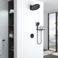 Душевой комплект Vincea Inspire VSFW-3I22MT3RMB встраиваемый, термостат, 2 режима, черный