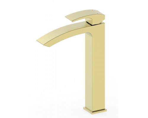 Смеситель для раковины высокий Wonzon&Woghand, Брашированное золото