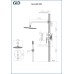 Душевой комплект встраиваемый Gid Aira L020-GM-VD2