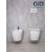 Безободковый подвесной унитаз Gid Tr2198 61107y с прочной крышкой-микролифт из дюропласта